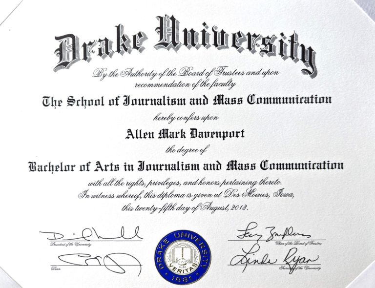 Diploma Drake 23